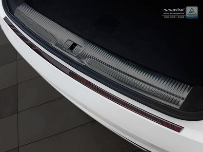 protector de parachoques trasero AUDI Q3 rojo / negro