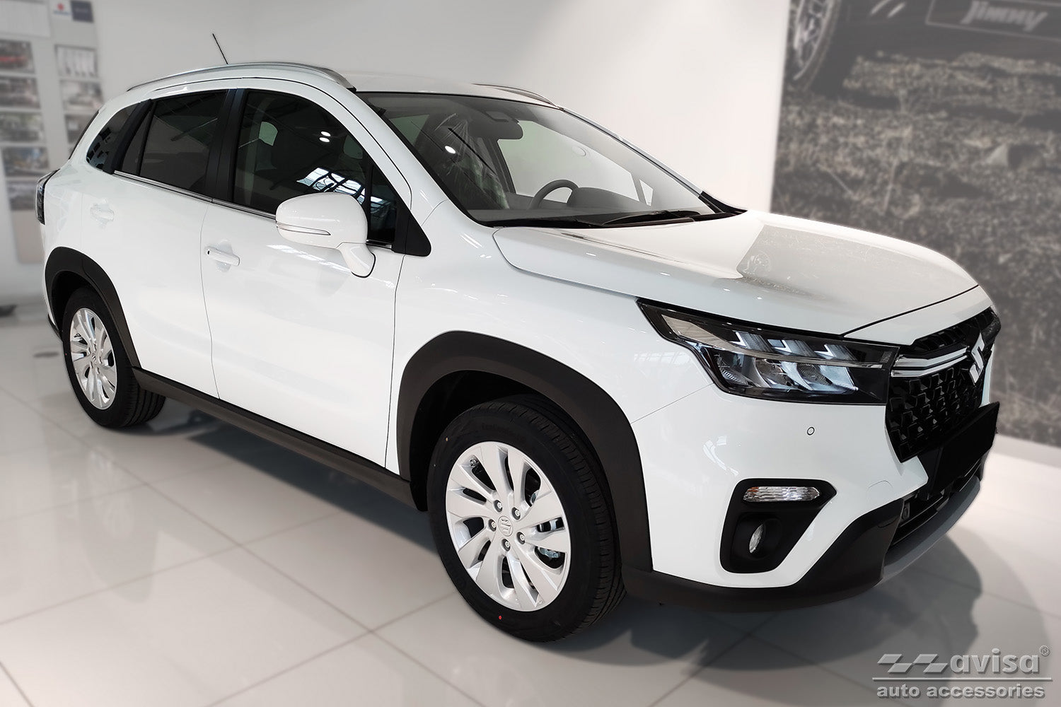 protector de parachoques trasero SUZUKI S-CROSS negro