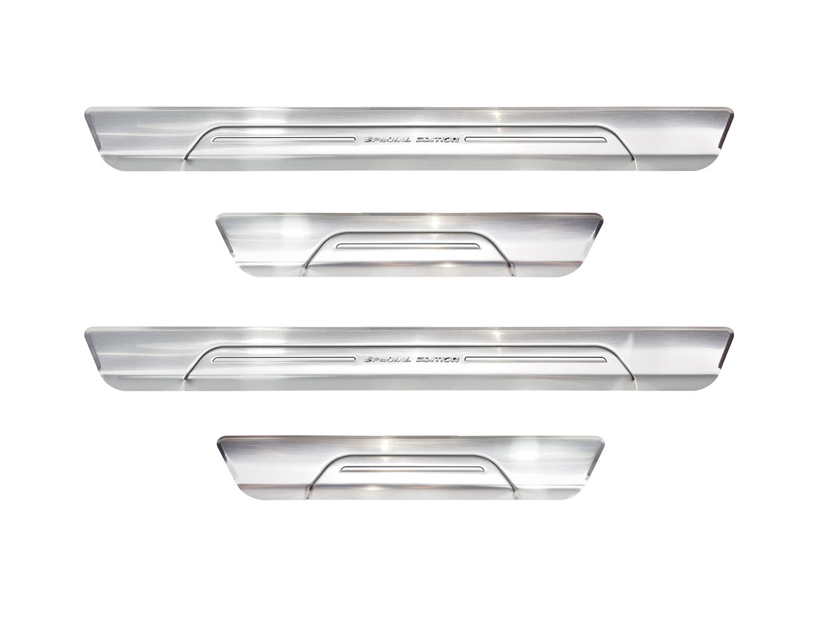 Protector umbral de puertas "Special Edition" VW TOUAREG plata satinado