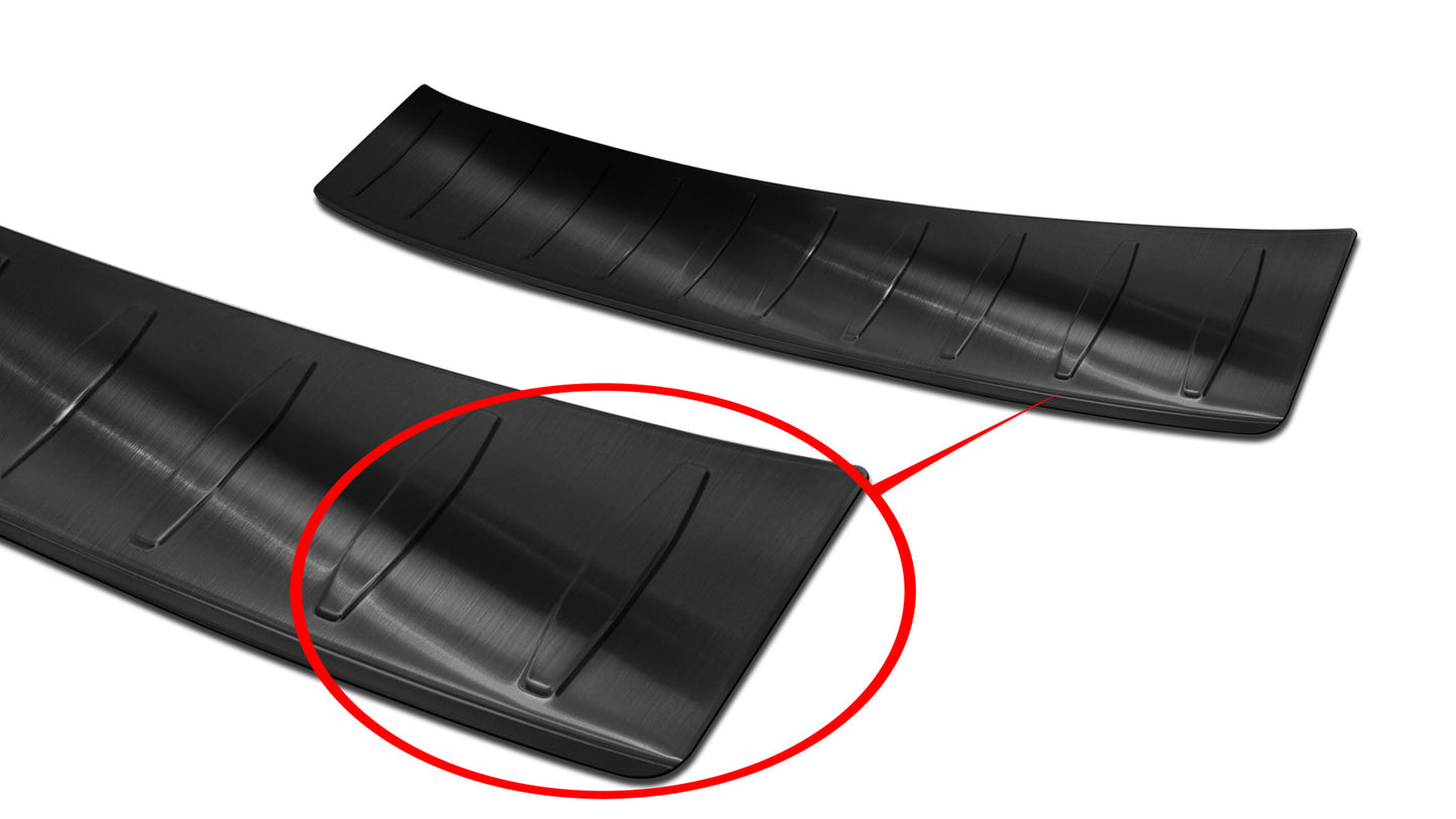 protector de parachoques trasero OPEL CORSA F negro 2019-23+