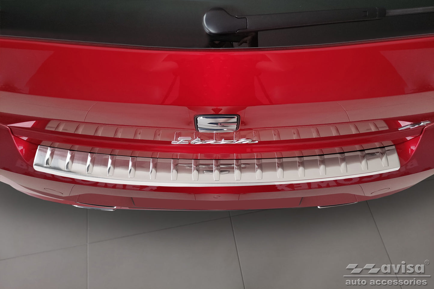 protector de parachoques trasero SEAT IBIZA plata