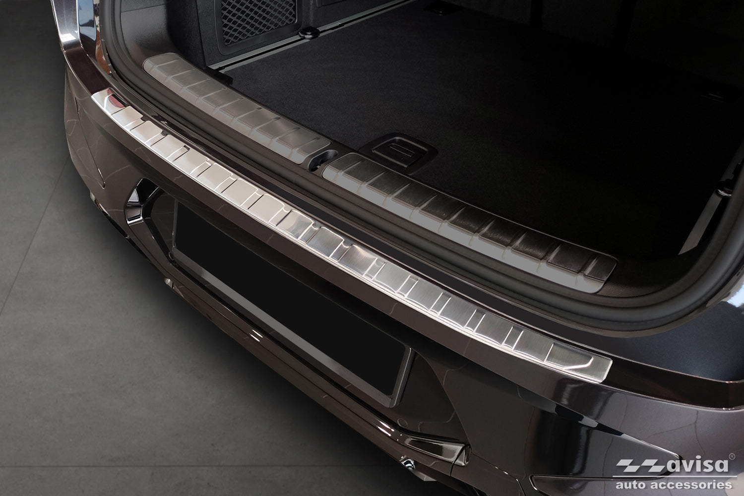 protector de parachoques trasero BMW X4 (G02/F98) plata satinado