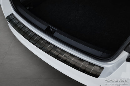 protector de parachoques trasero SKODA FABIA combi negro