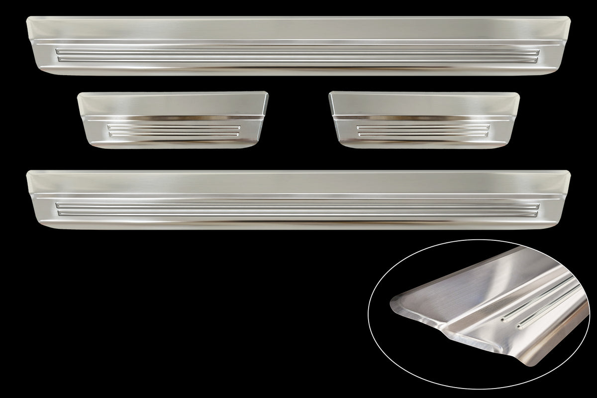 Protector umbral de puertas en relieve SUZUKI SWIFT hatchback plata