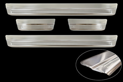 Protector umbral de puertas en relieve SUZUKI SWIFT hatchback plata