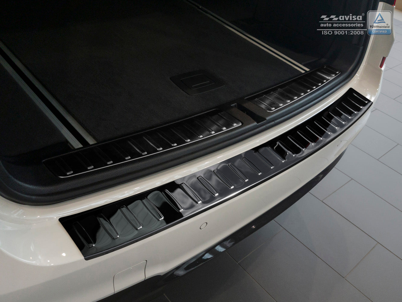 protector de parachoques trasero BMW X3 F25 negro espejo