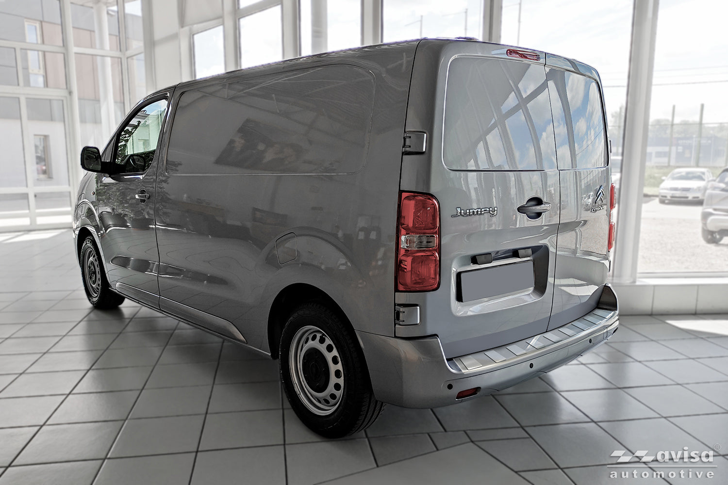 protector de parachoques trasero PEUGEOT EXPERT plata