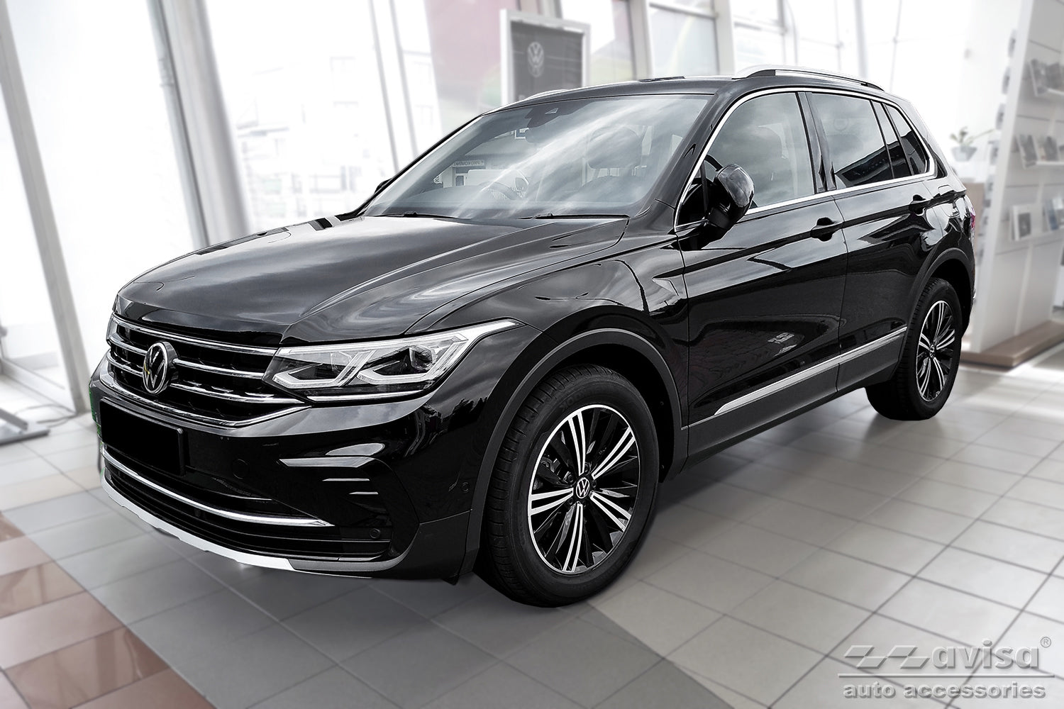 protector de parachoques trasero VW TIGUAN ALLSPACE plata