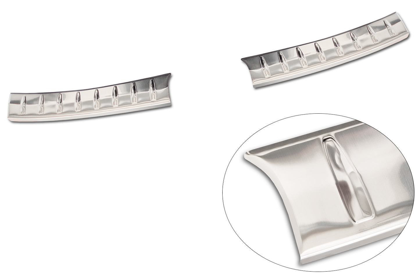 protector de parachoques trasero 2 piezas CITROEN C4X plata