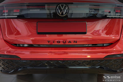 cubierta decorativa del portón trasero del VW TIGUAN negro espejo