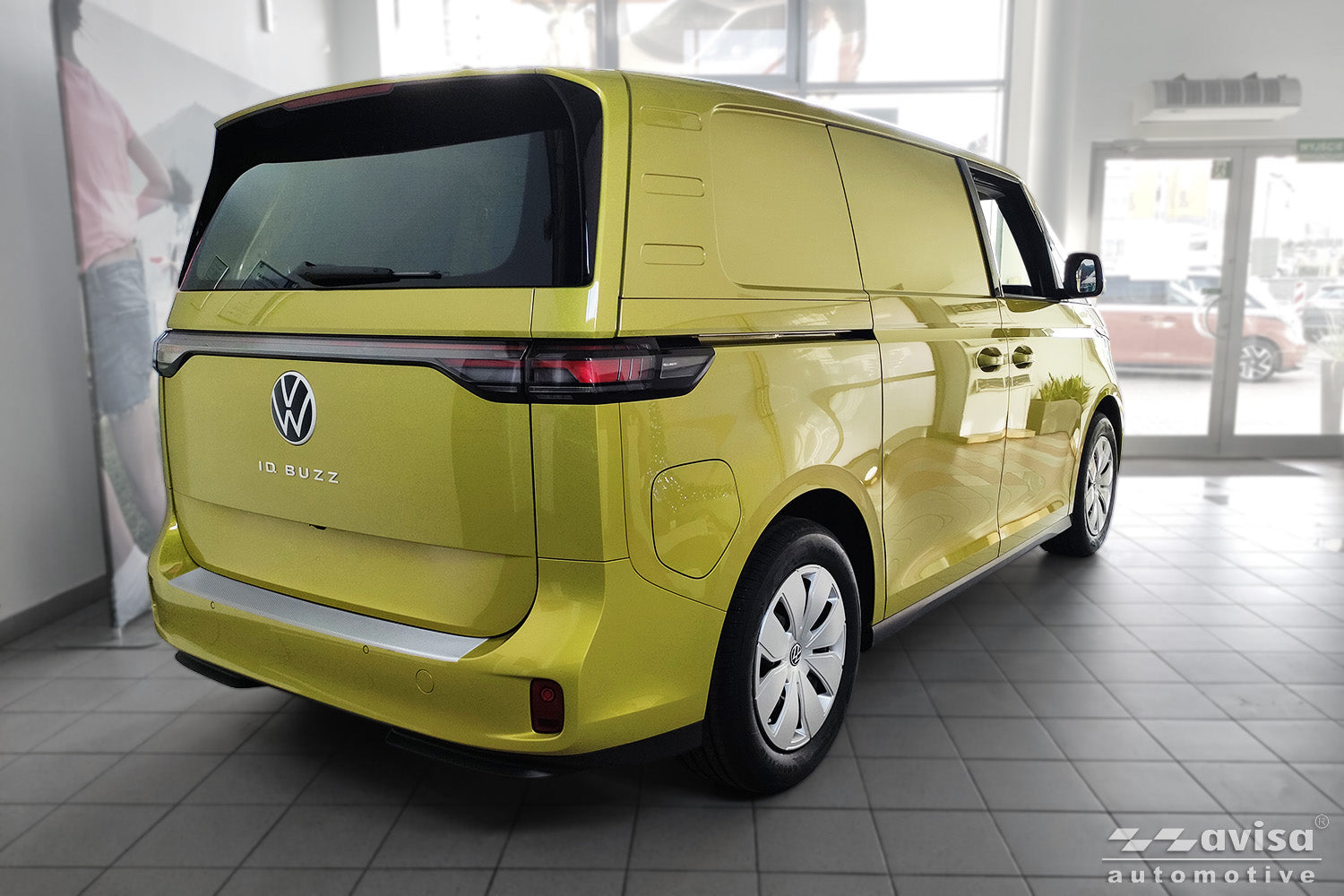 protector de parachoques trasero 1 mm 5/WL VW ID BUZZ plata satinado