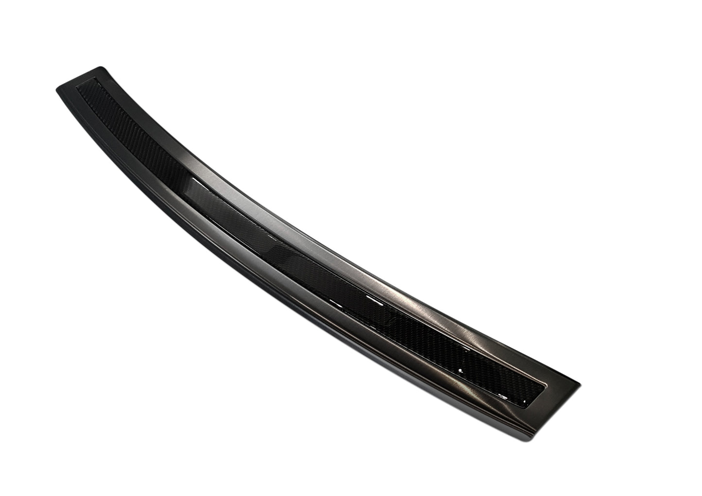 protector de parachoques trasero BMW X6 F16 negro acero, negro fibra de carbono 2014-19