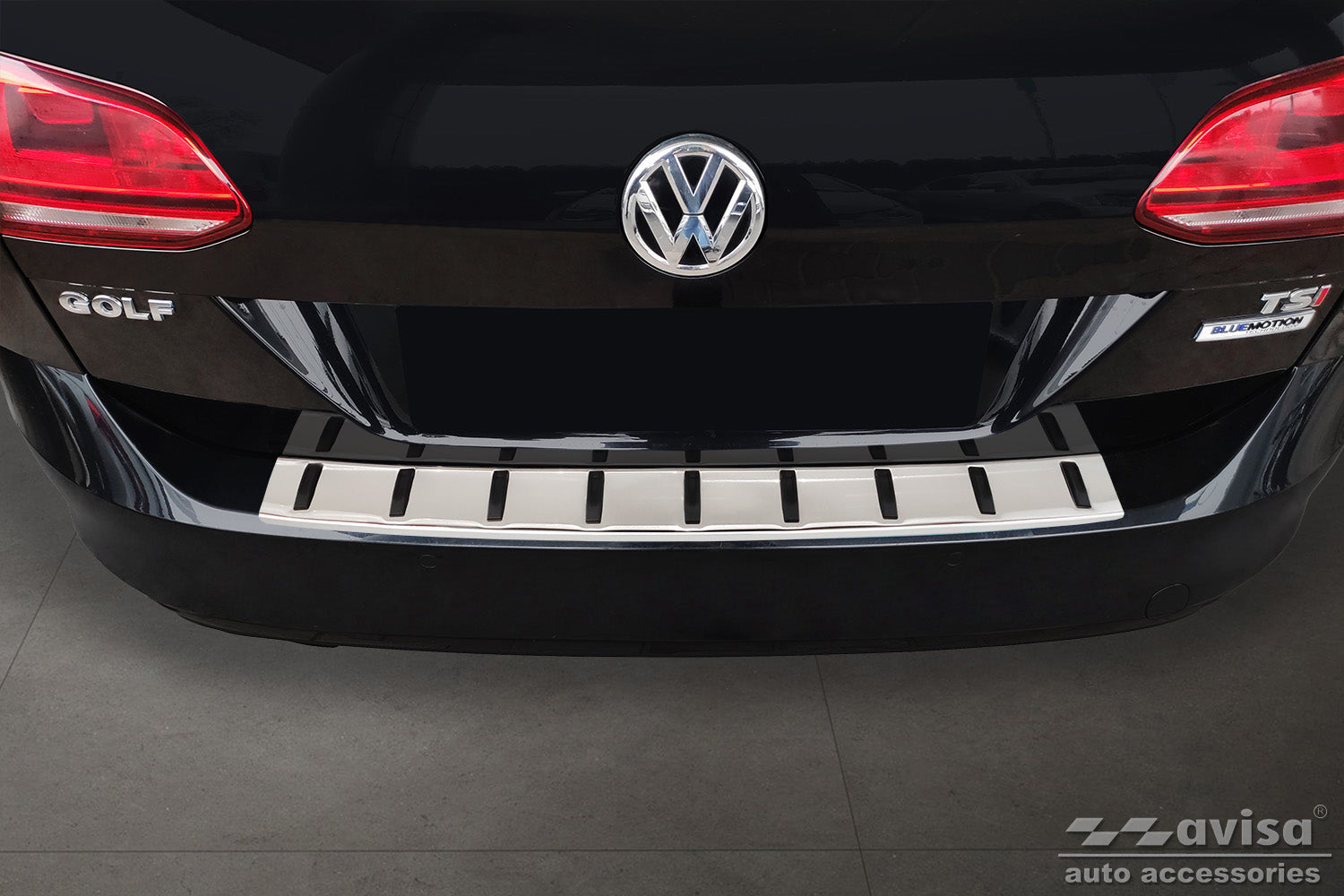protector de parachoques trasero VW GOLF Variant/Alltrack plata