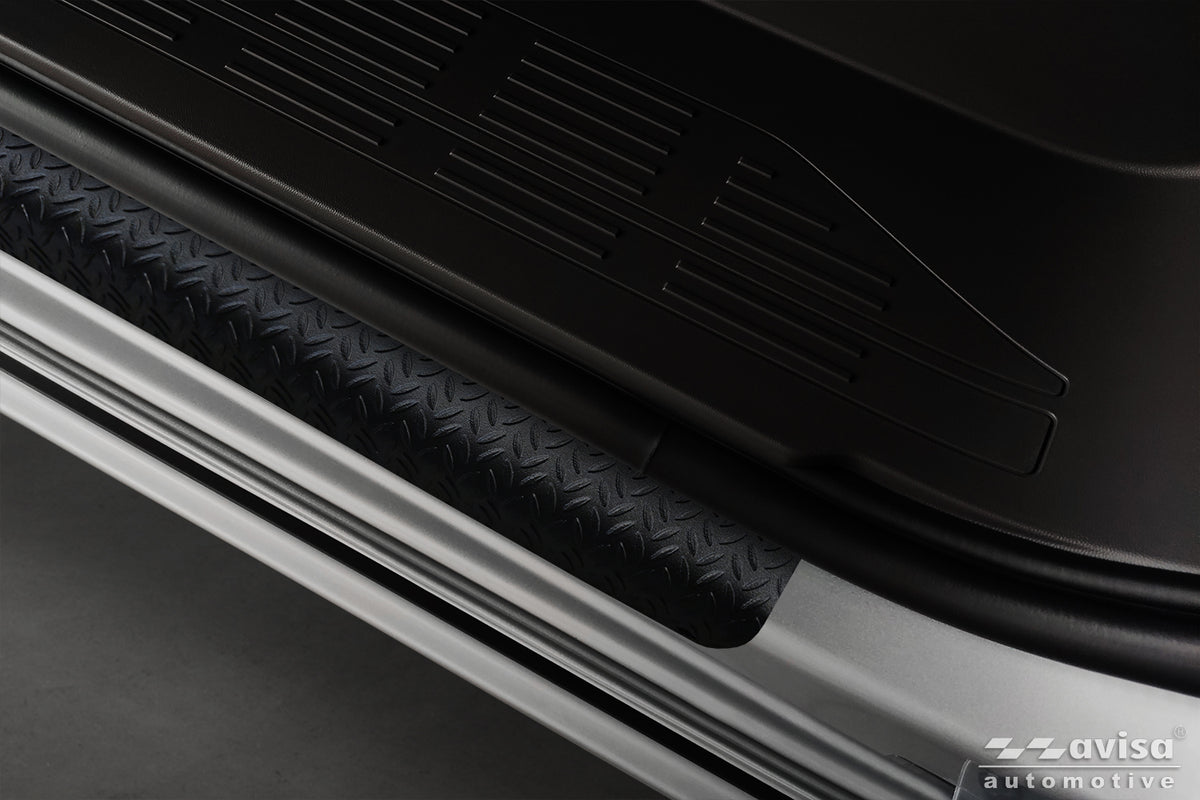 Protector umbral de puertas patrón grano VW MULTIVAN T7 negro mate