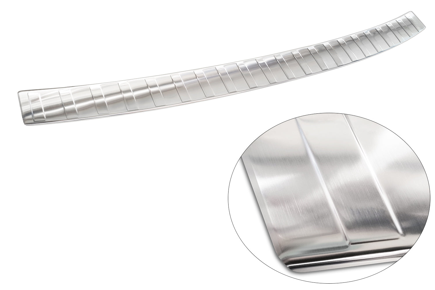 protector de parachoques trasero VW MULTIVAN T7 plata satinado