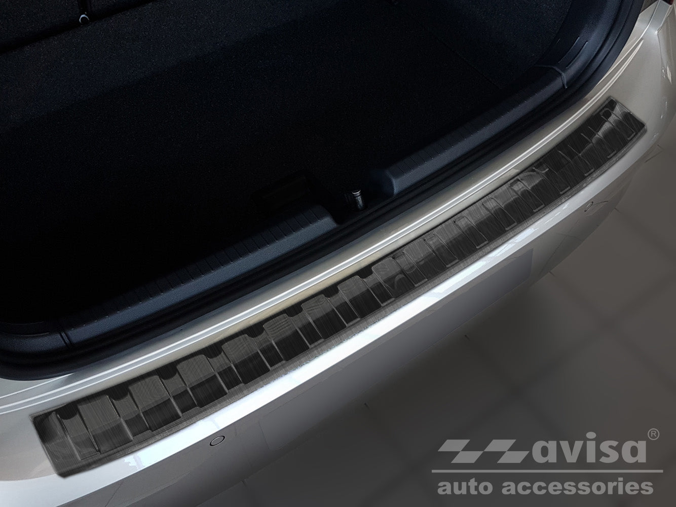 protector de parachoques trasero VW POLO hatchback negro