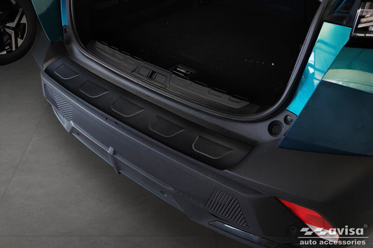 protector de parachoques trasero PEUGEOT 408 fastback negro mate