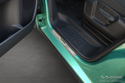 Protector umbral de puertas blue ''E- POWER'' VW ID BUZZ plata