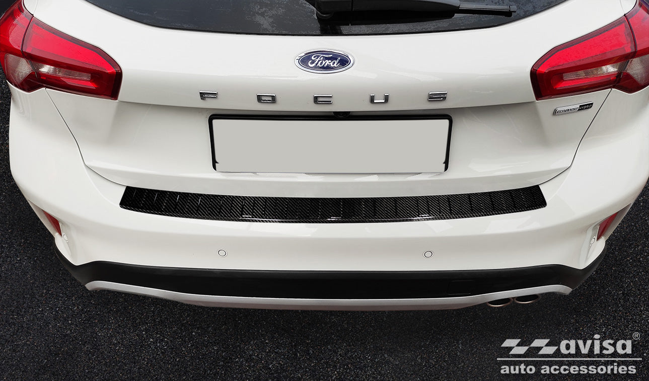 protector de parachoques trasero FORD FOCUS hatchback negro