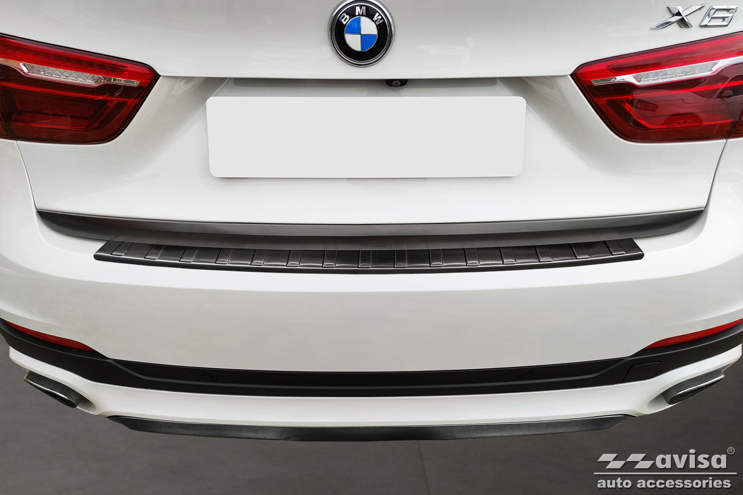 protector de parachoques trasero BMW X6 F16 negro