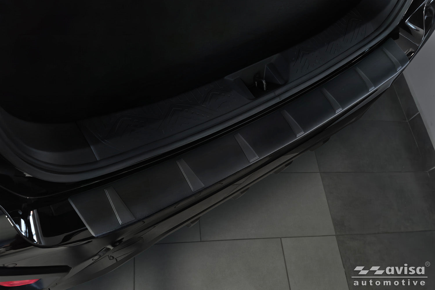 protector de parachoques trasero SUBARU CROSSTREK negro mate