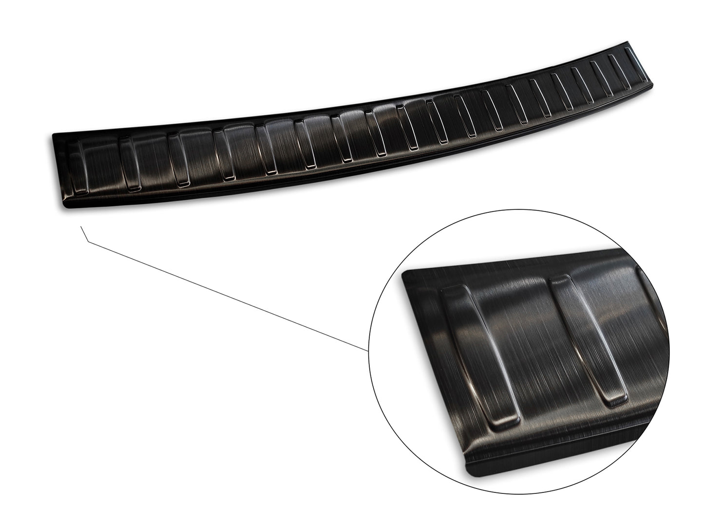 protector de parachoques trasero BMW 3 F31 touring negro 2012-18