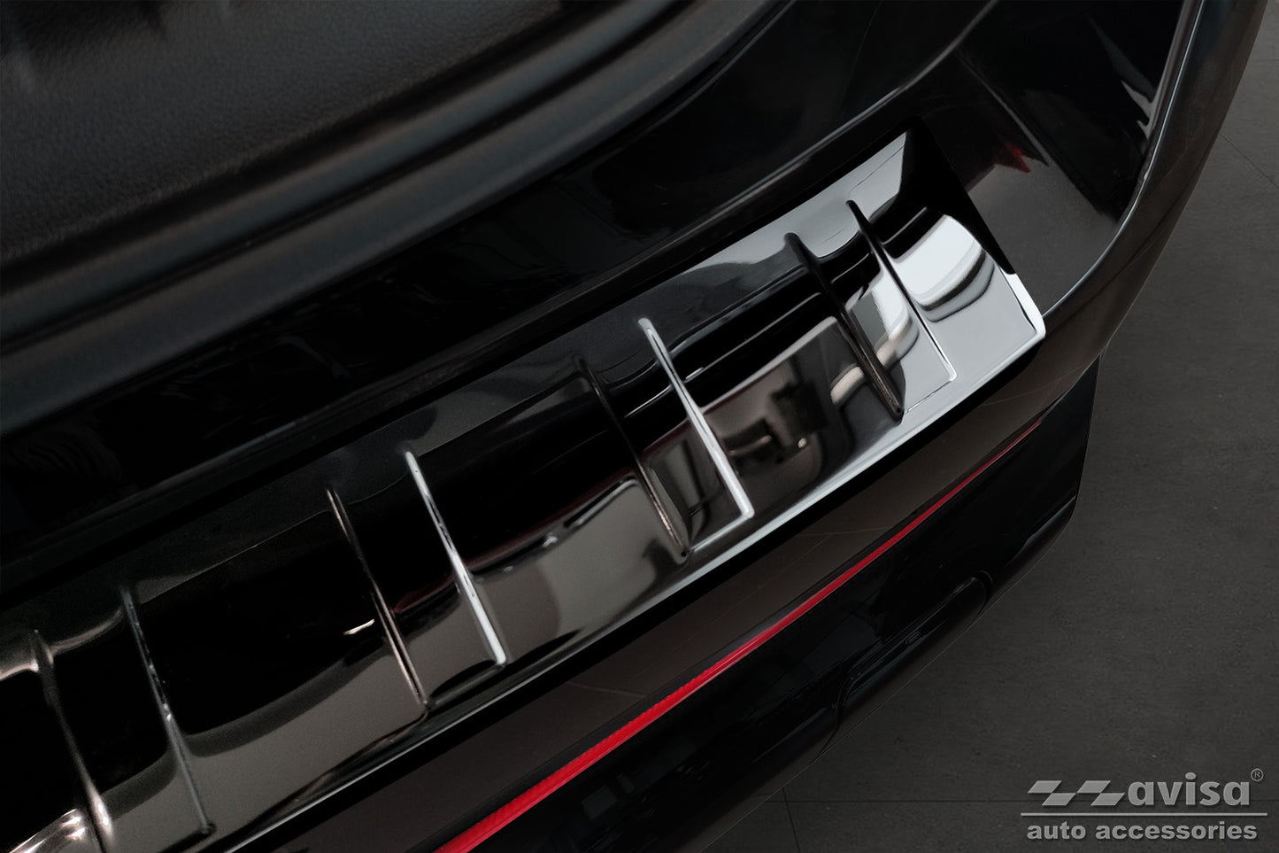 protector de parachoques trasero BMW X1 U11 negro espejo