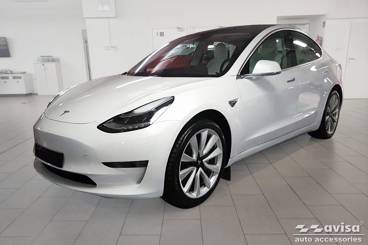 placa protectora del delanteroTESLA MODEL 3 negro