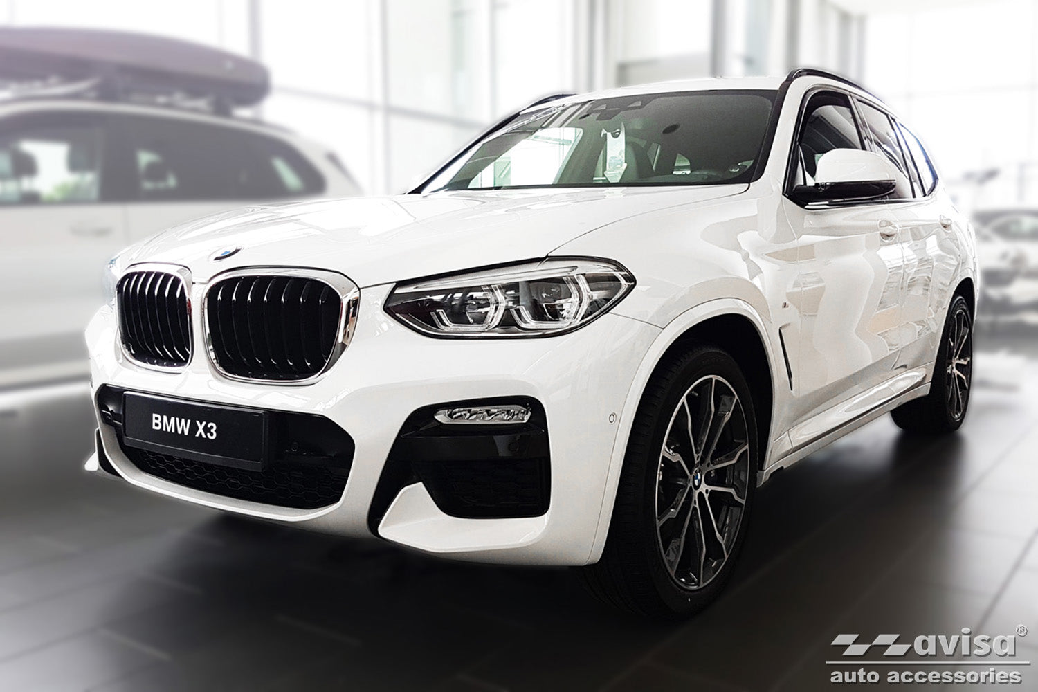 protector de parachoques trasero BMW X3 G01 negro