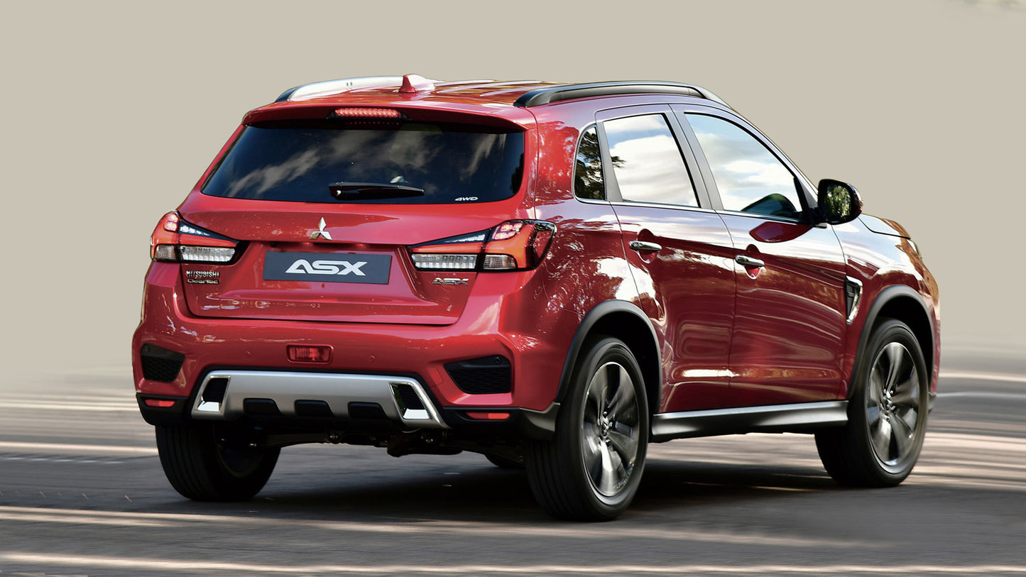 protector de parachoques trasero MITSUBISHI ASX crossover negro 2022
