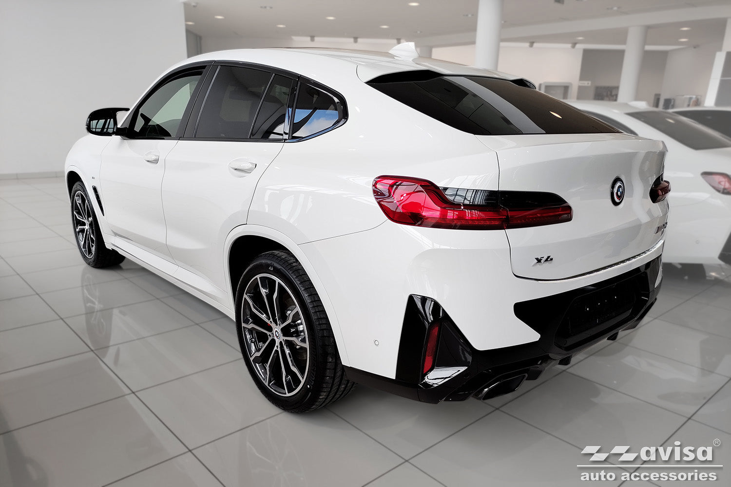 protector de parachoques trasero BMW X4 G02 plata
