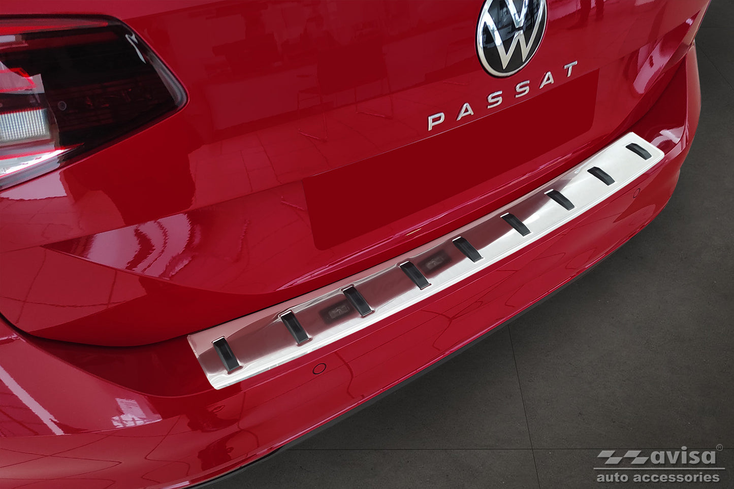 protector de parachoques trasero VW PASSAT B8 variant plata