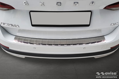protector de parachoques trasero SKODA OCTAVIA SCOUT plata