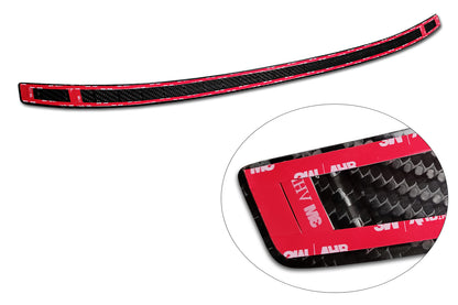 protector de parachoques trasero VW TAIGO negro fibra de carbono