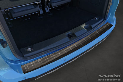 protector de parachoques trasero FORD TOURNEO CONNECT negro