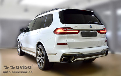 protector de parachoques trasero BMW X7 (G07) M-pak negro