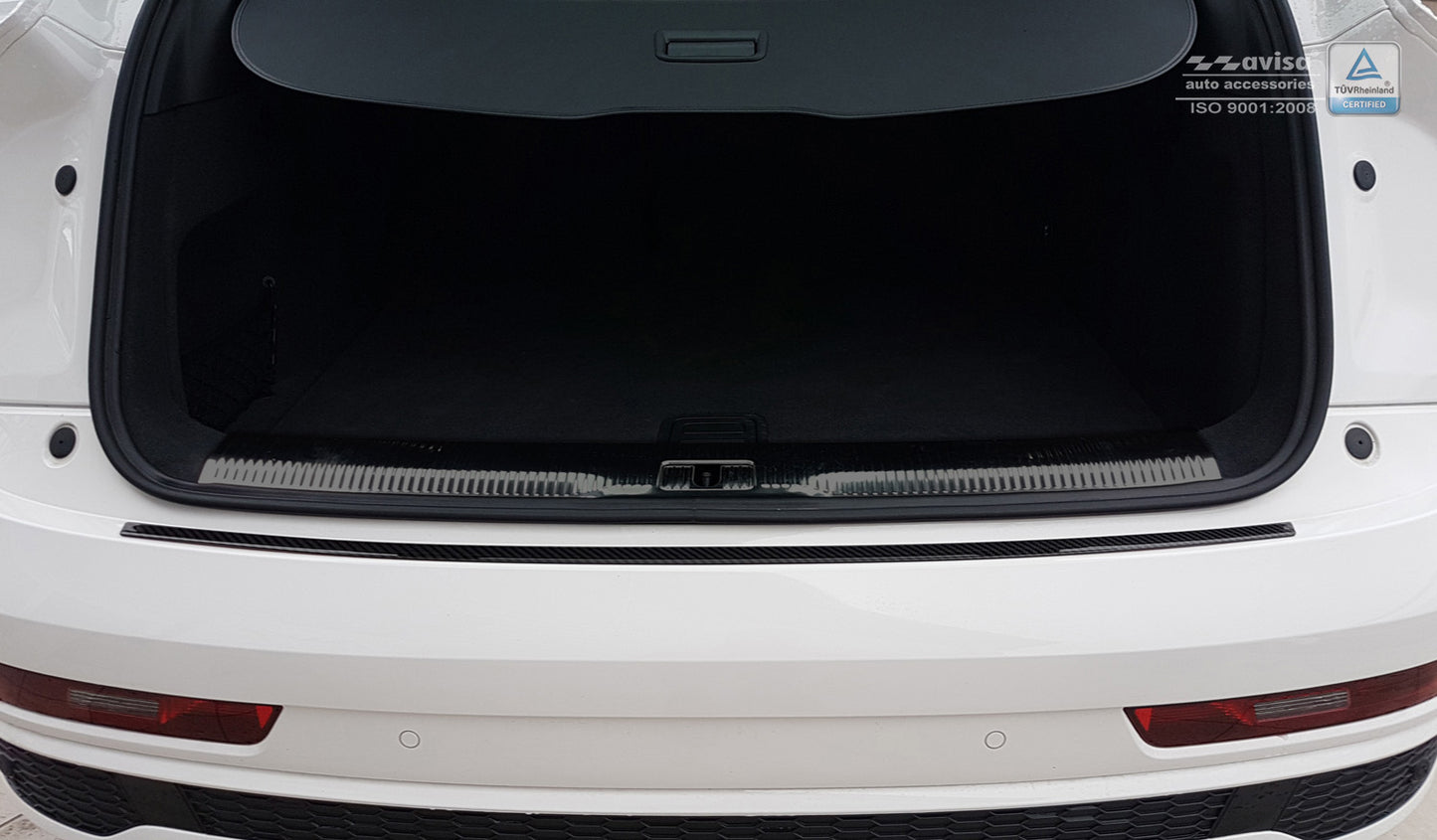 protector de parachoques trasero AUDI Q3 FL negro