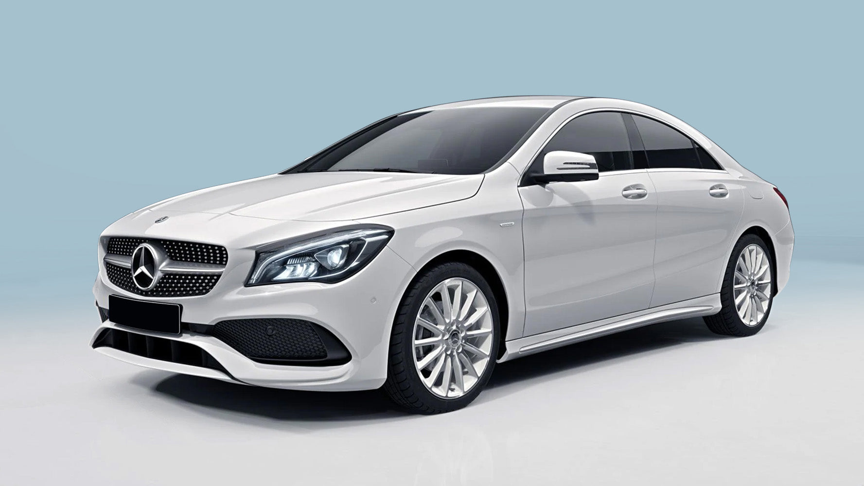 protector de parachoques trasero MERCEDES CLA negro 2019+
