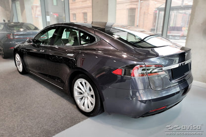 protector de parachoques trasero TESLA MODEL S liftback negro