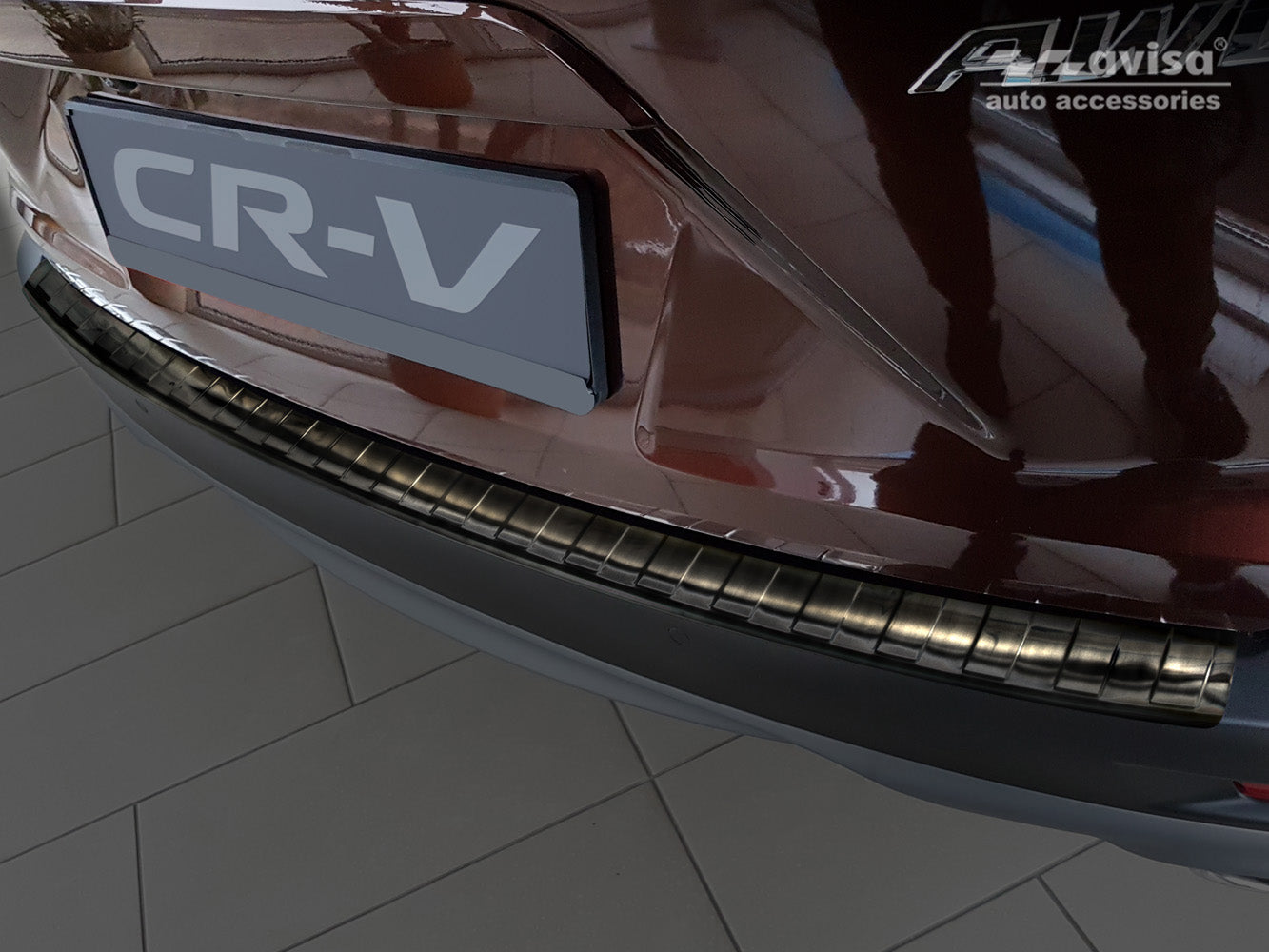 protector de parachoques trasero HONDA CR-V negro