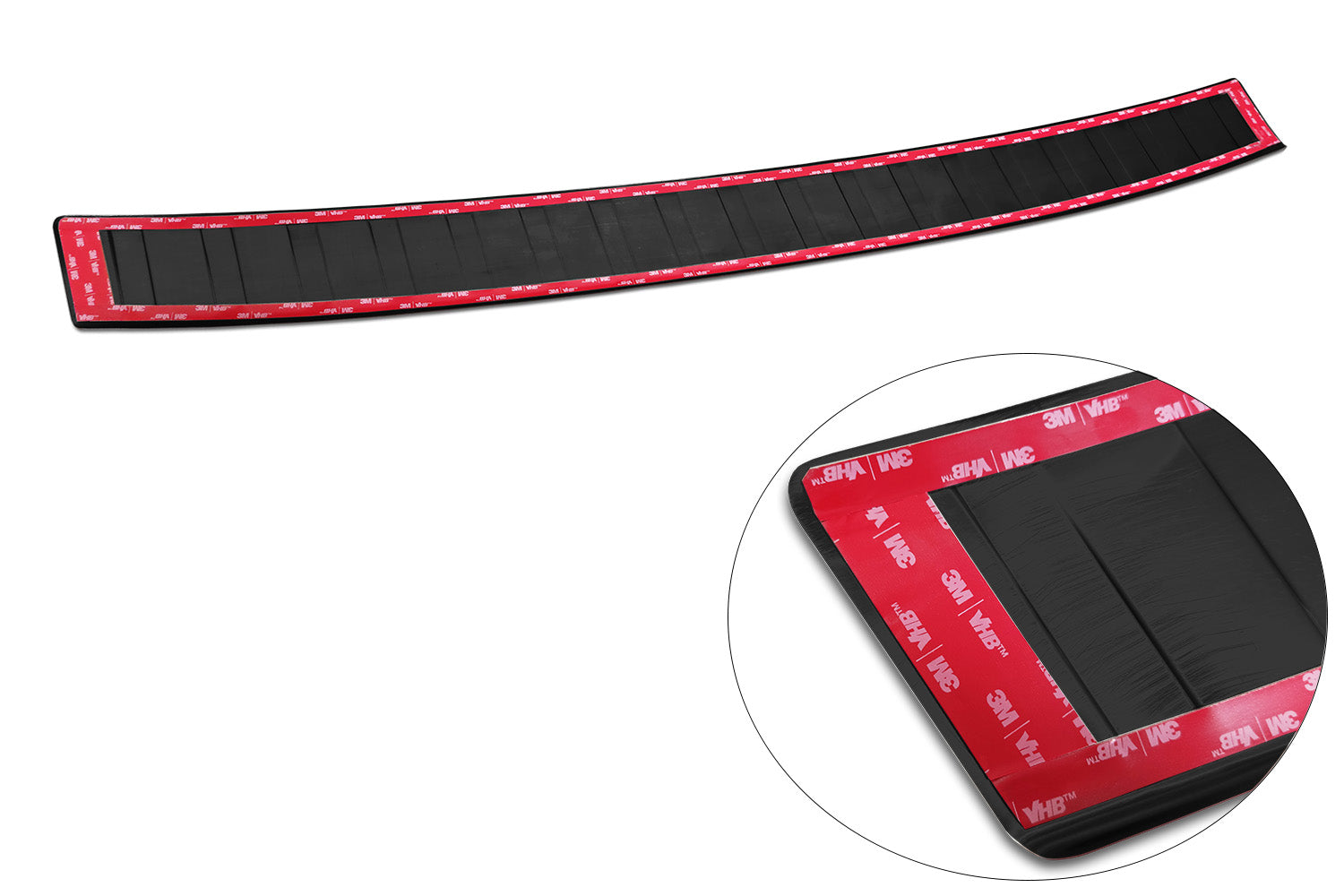 protector de parachoques trasero FORD TOURNEO CONNECT negro