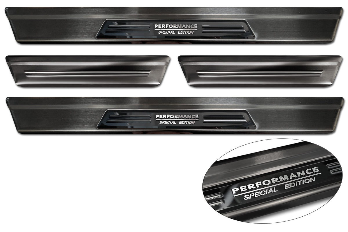 Protector umbral de puertas MAZDA CX-60 negro/ negro espejo inserto