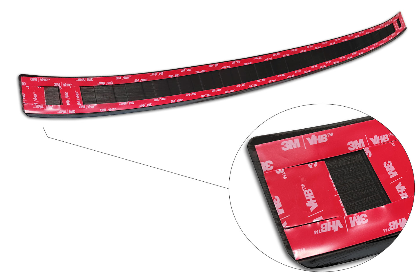 protector de parachoques trasero VW GOLF variant negro