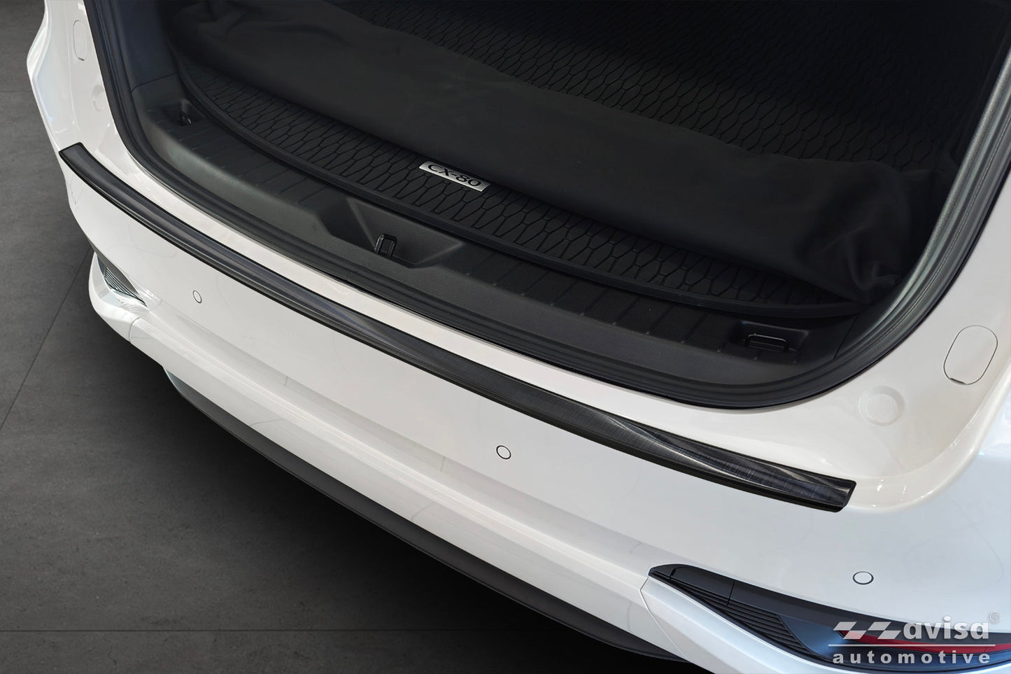 protector de parachoques trasero MAZDA CX-80 negro