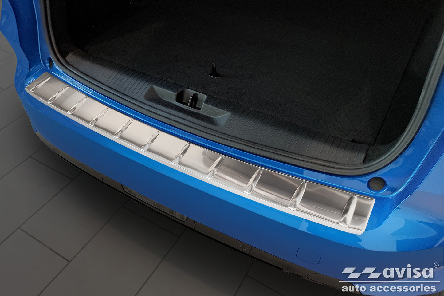 protector de parachoques trasero OPEL ASTRA (L) plata