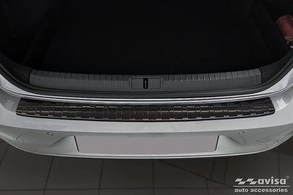 protector de parachoques trasero VW PASSAT B8 negro