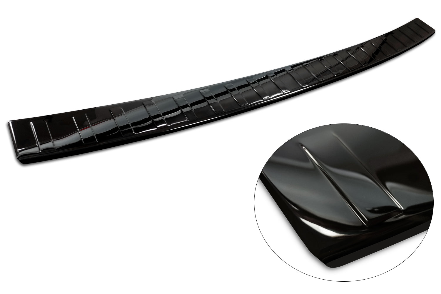 protector de parachoques trasero VW MULTIVAN T7 negro espejo