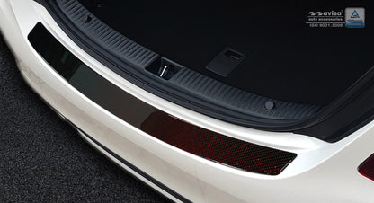 protector de parachoques trasero MERCEDES CLS (C218) rojo / negro