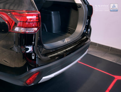 protector de parachoques trasero MITSUBISHI OUTLANDER negro
