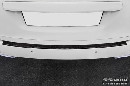 protector de parachoques trasero PORSCHE CAYENNE (92A) negro fibra de carbono